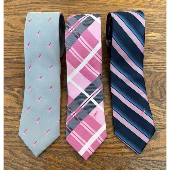 Lot of 3 | Knots For Hope Mens Neck Tie Breast Cancer Awareness Susan G. Komen - Picture 3 of 5